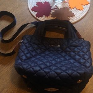 MZ Wallace Mini Metro Tote Deluxe in Dawn (blue)